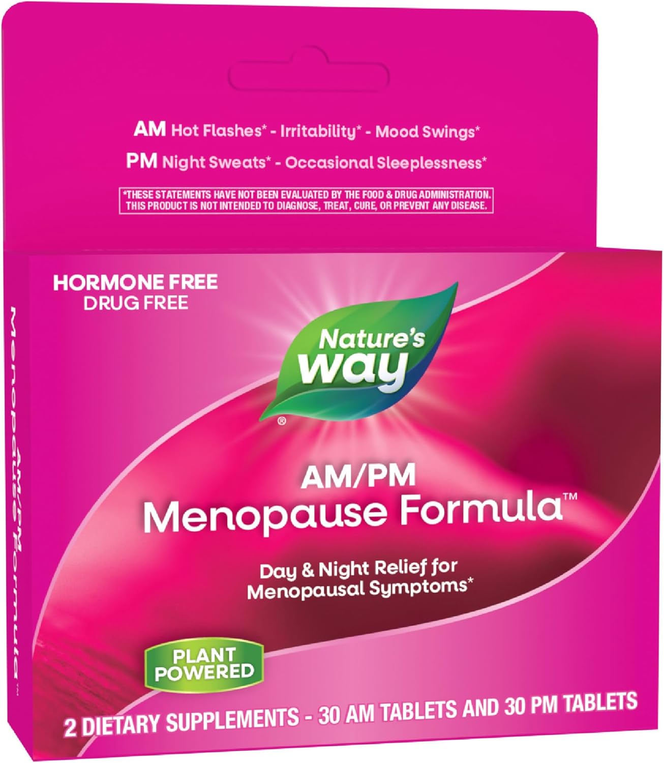 Enzymatic Therapy AM/ PM Menopause Hormone-Free Formula Daytime Energy & Restful Sleep (60 Count) - Image 1