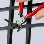 Ergonomic plastic-coated handles of the Knipex pliers