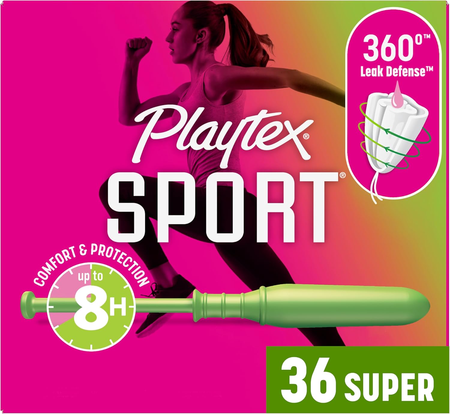Playtex Sport tampons super front view packaging
