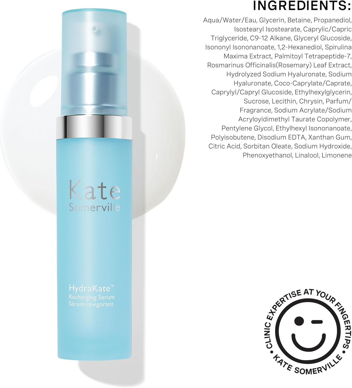 Kate Somerville HydraKate Recharging Hydration Serum - Skin-Quenching Dual-Weight Serum with Hyaluronic Acid for Hydrating, 1 Fl Oz - Image 10