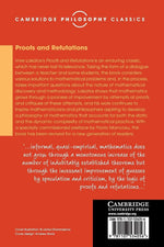 Imre Lakatos Proofs And Refutations Cambridge Philosophy Classics Back Cover
