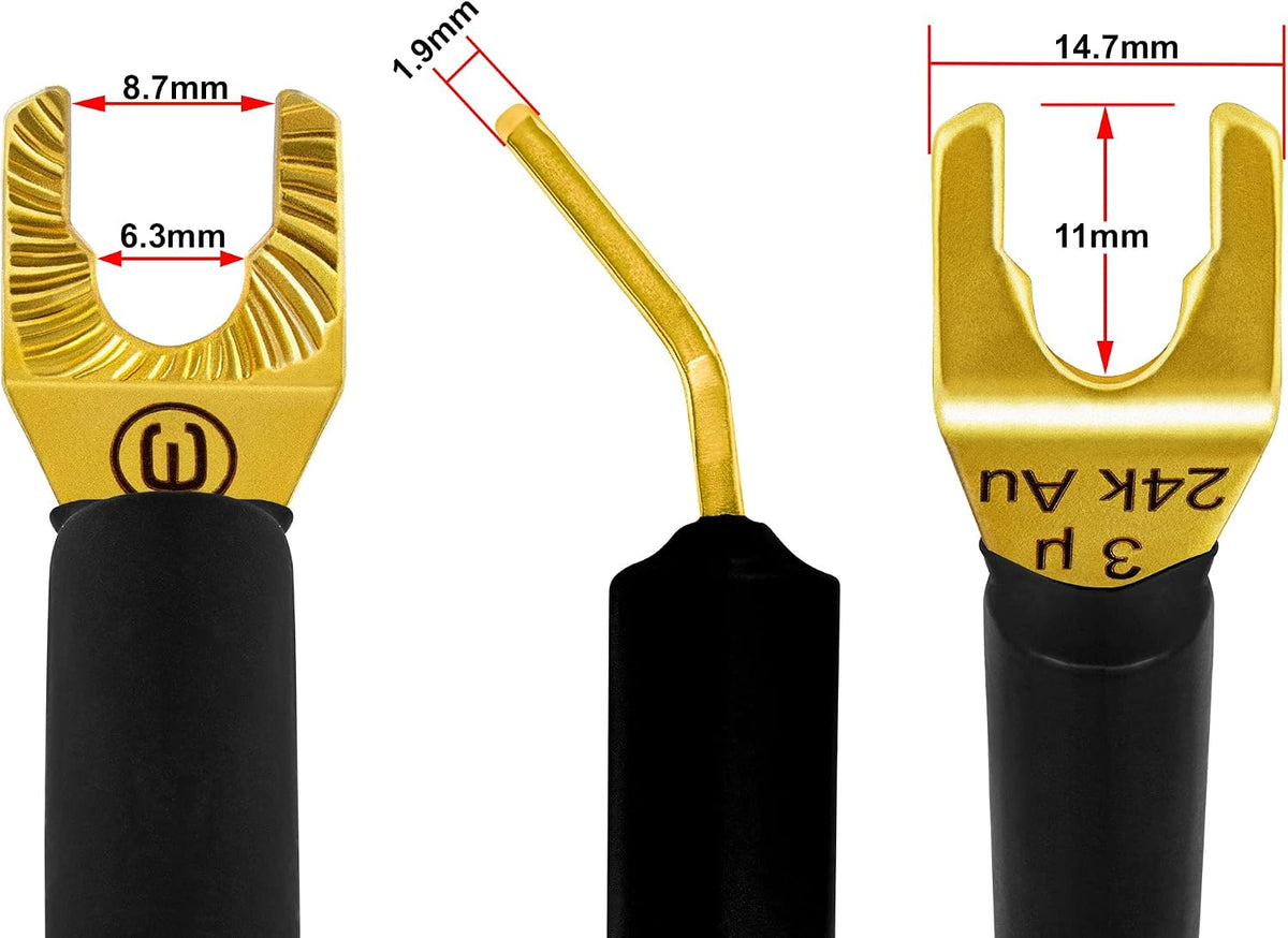 Center channel speaker cable full length display