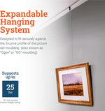 Picture Hang Solutions heavy duty hook angle view for art hanging