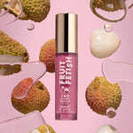 Moisturizing non sticky lip oil formula texture swatch