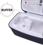 L LTGEM protective case demonstrating shockproof and semi-waterproof exterior build