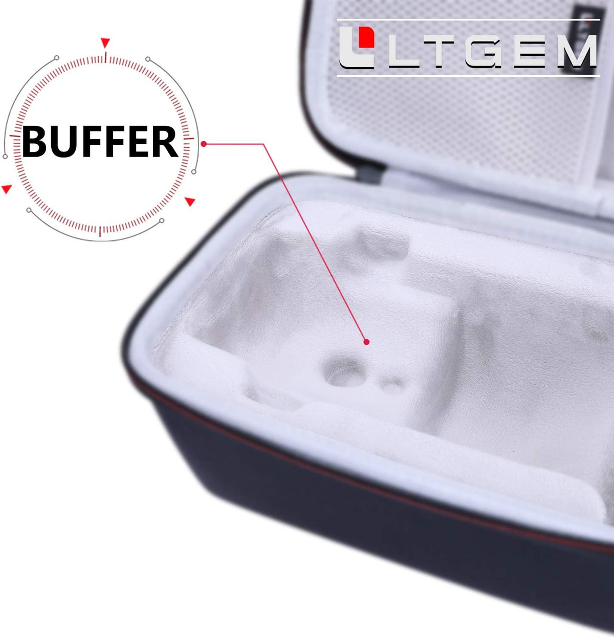 L LTGEM protective case demonstrating shockproof and semi-waterproof exterior build