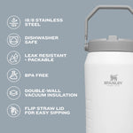 Close-up of the leak-resistant twist lid and flip-up straw mechanism.