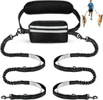 Hands Free Dog Leash, Double Dog Leash with Waist Bag, Back Brace, Double Padded Handles, Running Belt Fanny Pack with Phone, Treat, (Large, 26-120 lbs) - Image 14