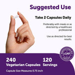 Micro Ingredients vegetarian capsules bottle side view