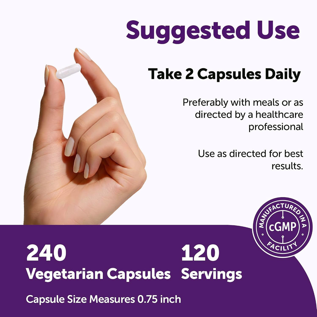 Micro Ingredients vegetarian capsules bottle side view
