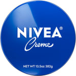 NIVEA Creme Body Face and Hand Moisturizing Cream front view of the authentic blue tin