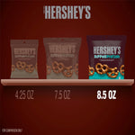 Nutritional information label on Hershey's dipped pretzel bag