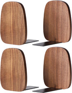 Packaging set of 1 pair walnut bookends for home library