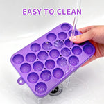 Flexible non-stick silicone mold for homemade soap