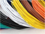 Close up of exposed tinned copper wire strands