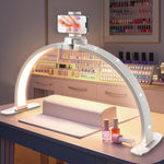 Uiopy 29 inch rhinestone half moon LED nail arch light front view