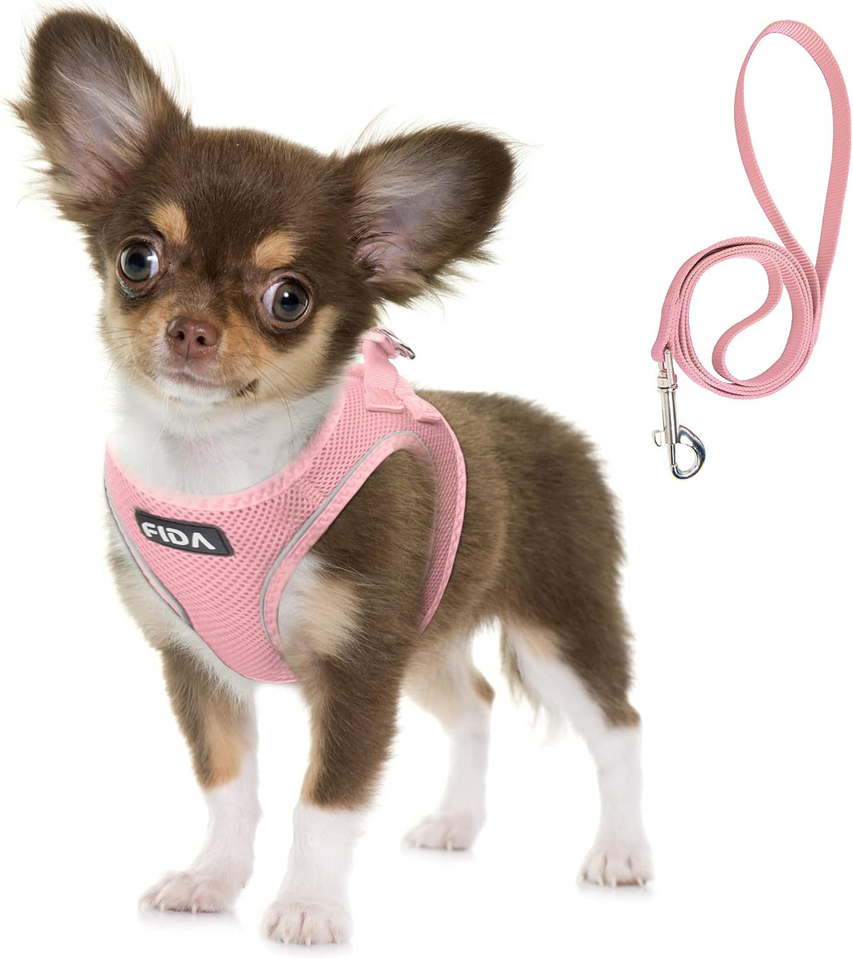 Fida Cat Harness and Leash Set for Walking Kitten and Puppy, Escape Proof Kitten Harness with Breathable Lightweight Soft Mesh, Adjustable Reflective Step-in Design. (XXXS, Green) - Image 13