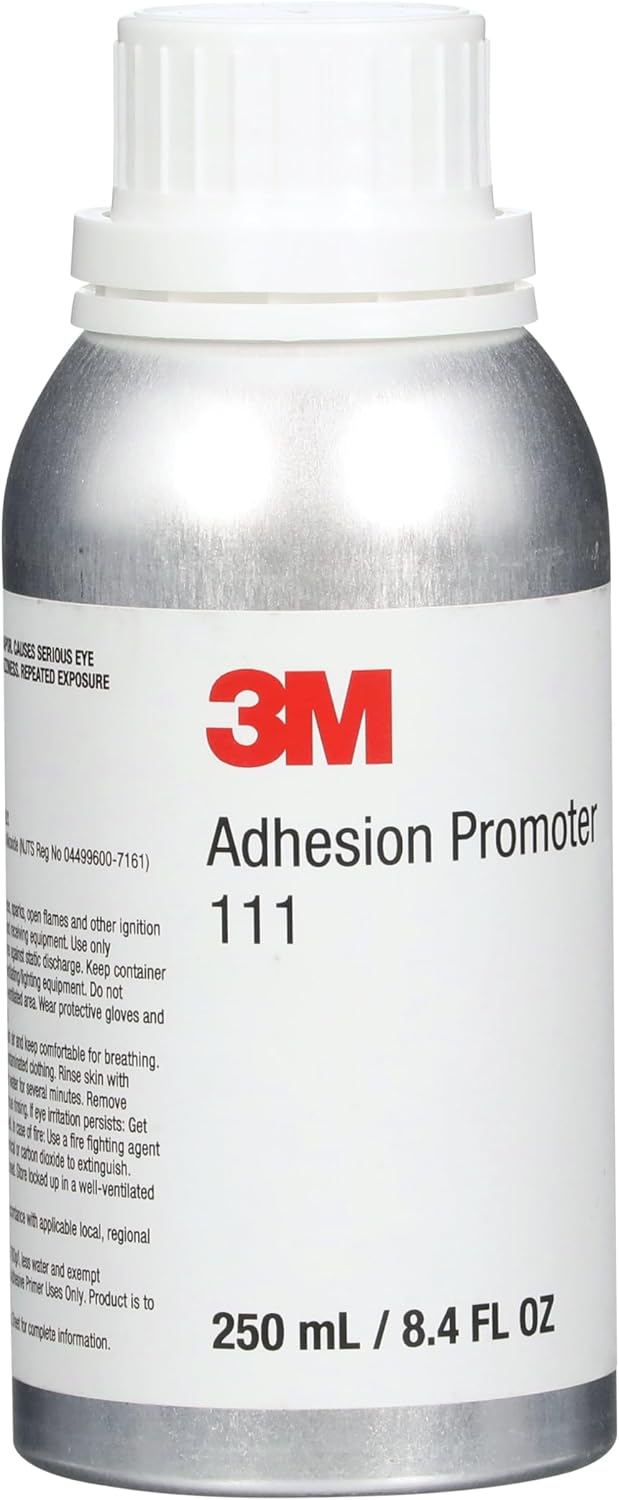 3M Adhesion Promoter 111, Clear, 250 mL Bottle, Fast-Acting, Quick Drying - Image 1