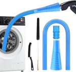 Vanclearidea dryer vent cleaner kit front view with blue hose and adapters