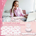 Relaxweex aesthetic pink desk setup for computer