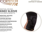 Copper Fit compression sleeve fabric texture close up