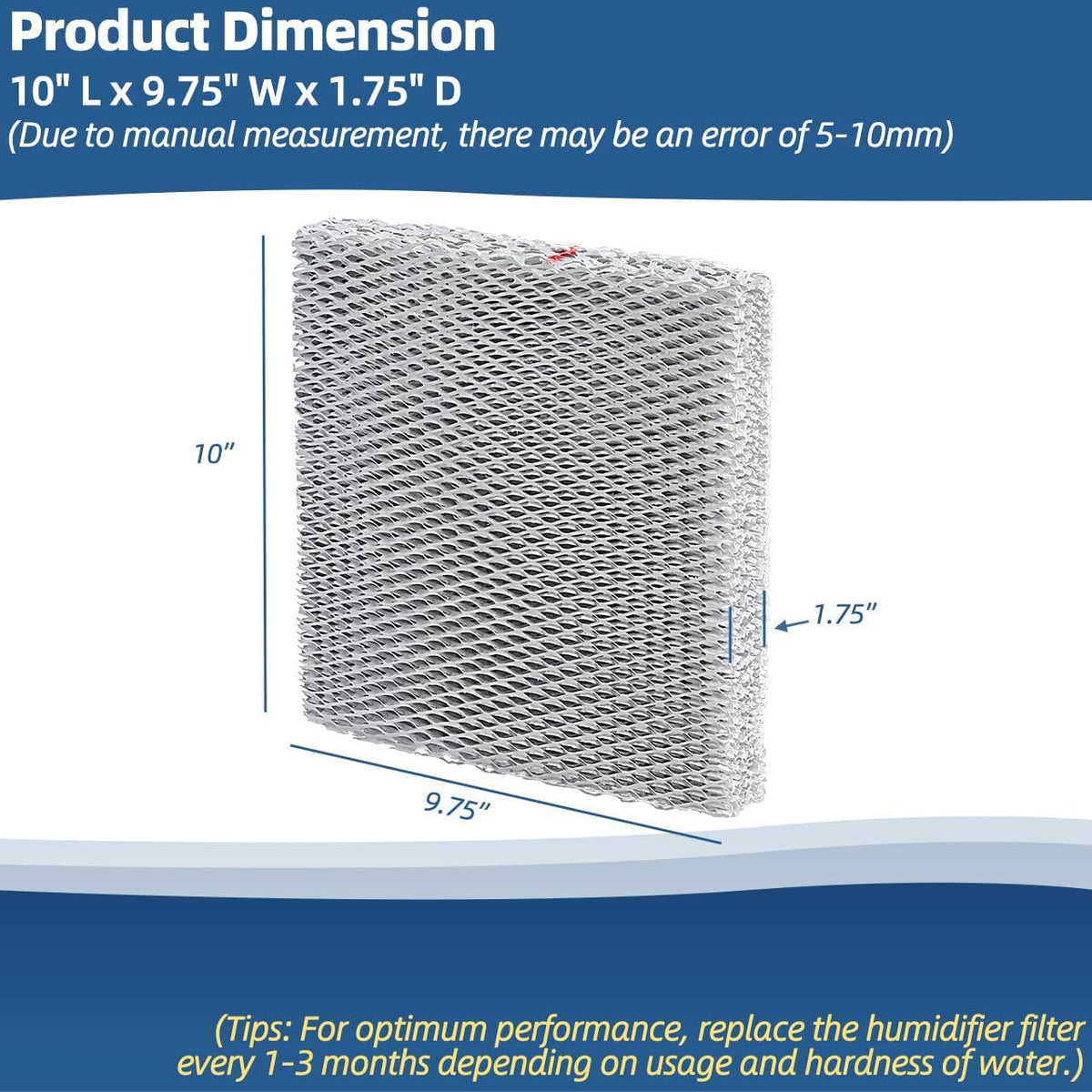 Sconva replacement evaporator pad mesh texture detail