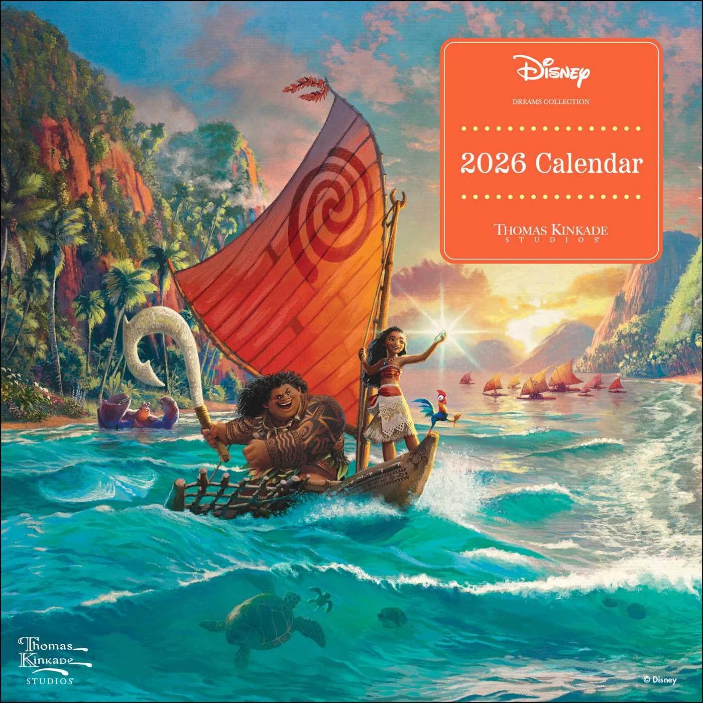 Disney Dreams Collection by Thomas Kinkade Studios 2026 Mini Wall Calendar - Image 1