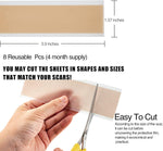 Side-by-side view of reusable silicone scar strips and box