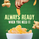 Dehydrated ginger root pieces coated in sugar for baking and snacking