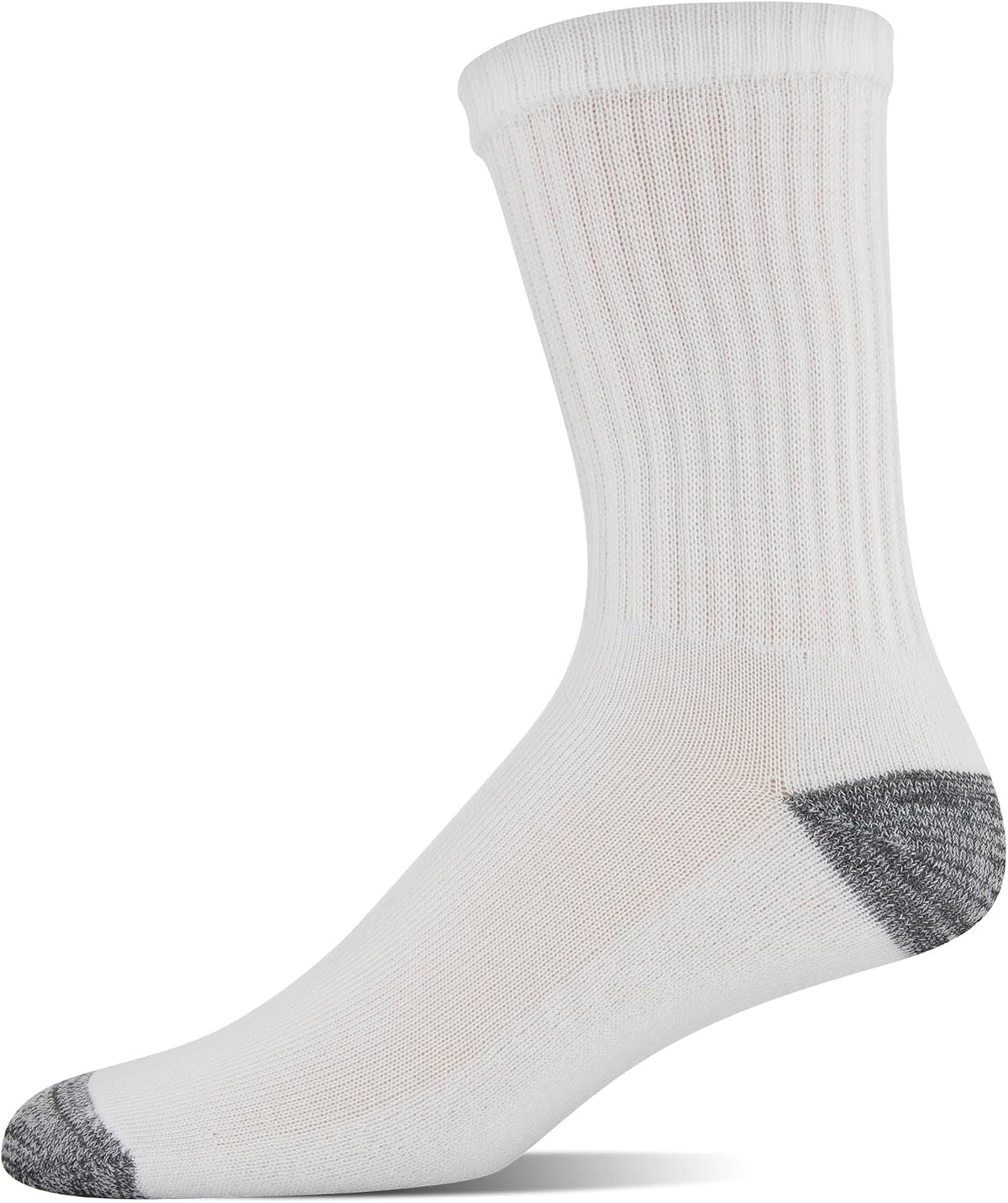 Gildan crew socks ribbed leg detail