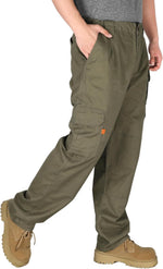 Konreco flame resistant cargo pants side view pocket layout