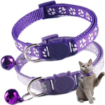 Packaging view of the imported PSPORT 2 pack red breakaway kitten collar with bells