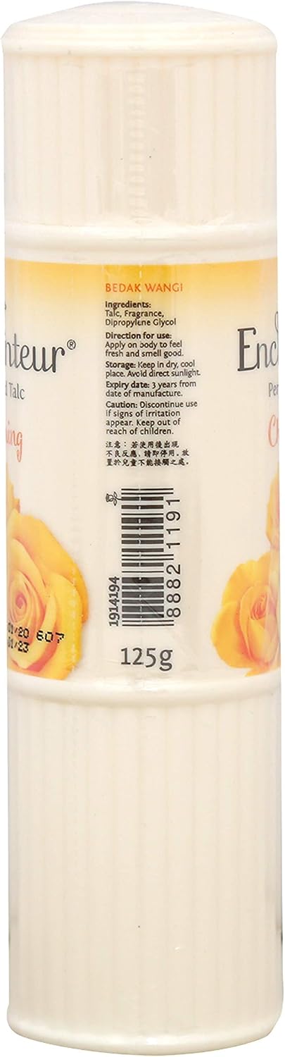 Enchanteur charming body powder packaging details