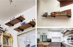 Jorohiker rustic floating shelf brackets application lifestyle view