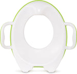 Munchkin Sturdy Potty Training Seat green front view on toilet bowl