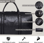 Seyfocnia travel duffel bag back luggage sleeve detail