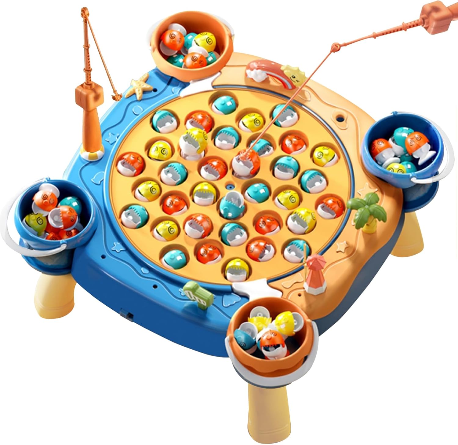 Ggesii magnetic fishing game blue front view