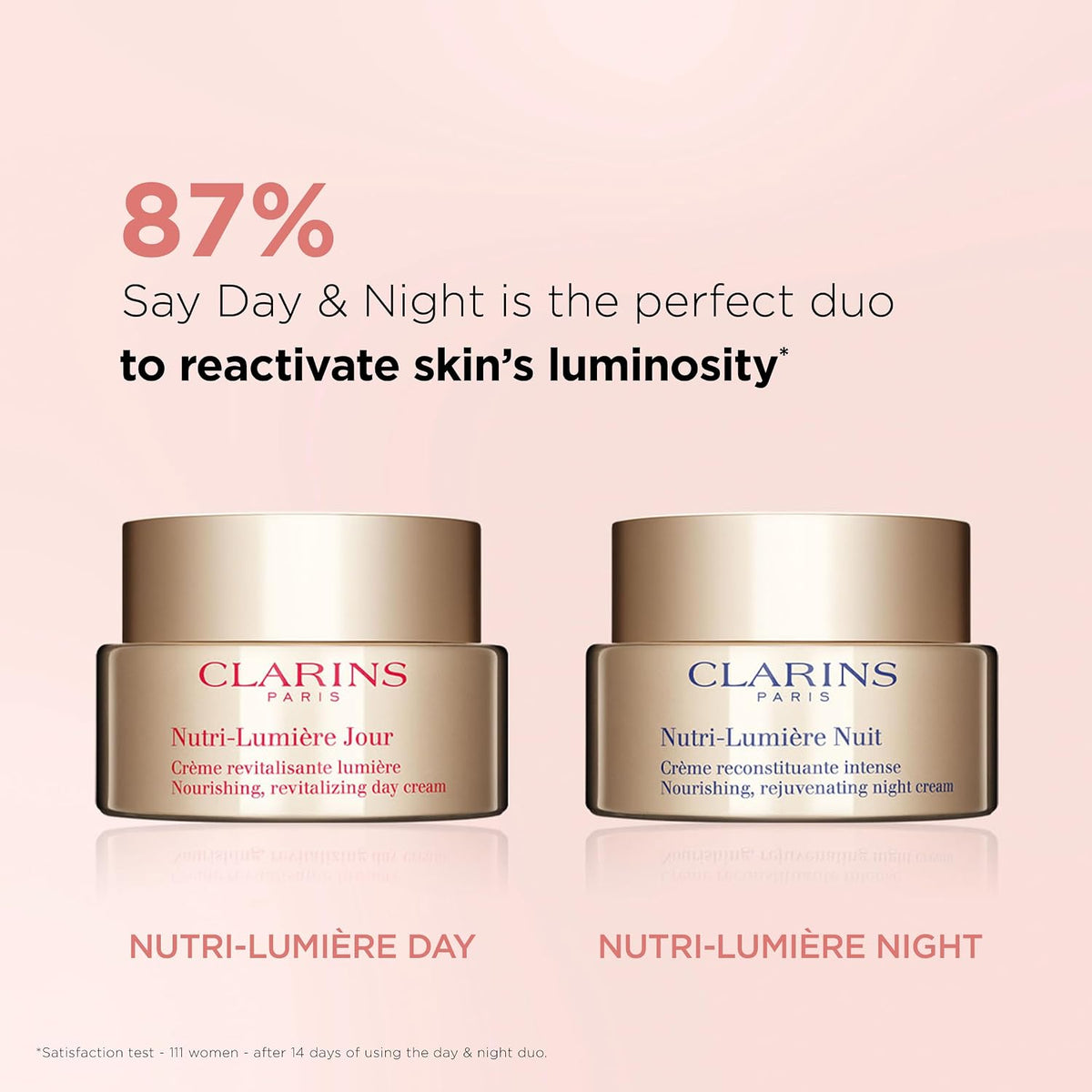 Clarins Nutri-Lumière Night Cream rear label and details