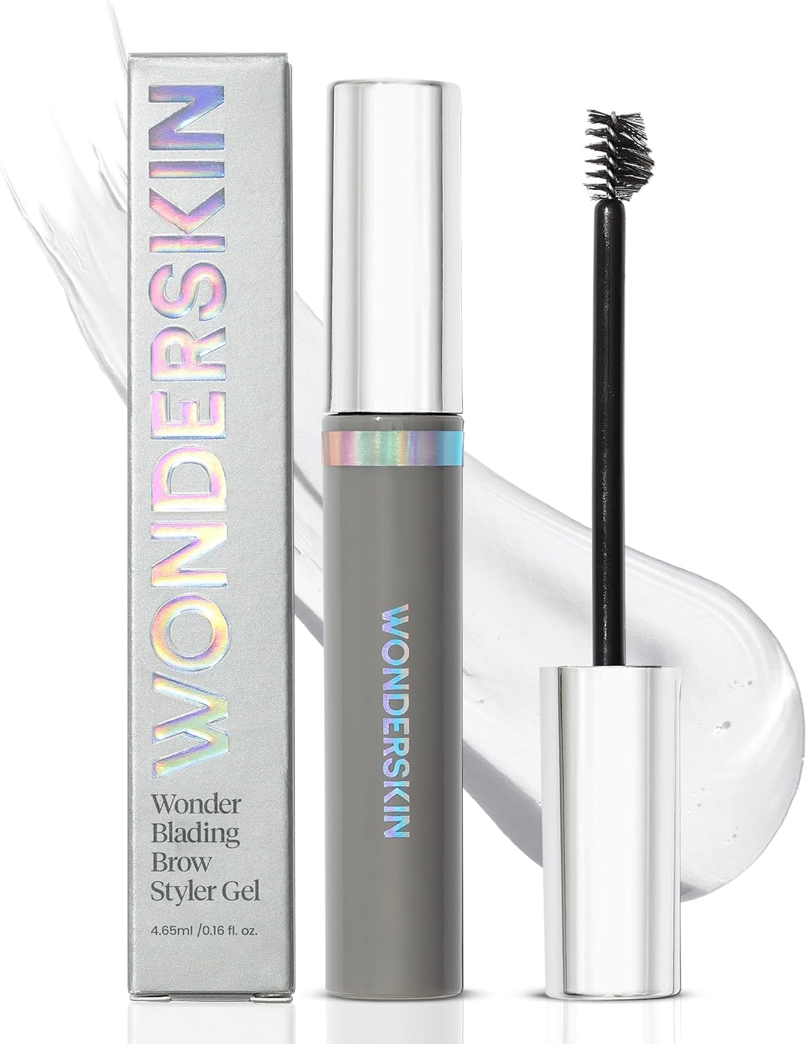 Wonderskin Wonder Blading Brow Styler Gel front view clear setting formula