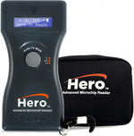 Hero Universal Microchip Scanner front view with backlit display