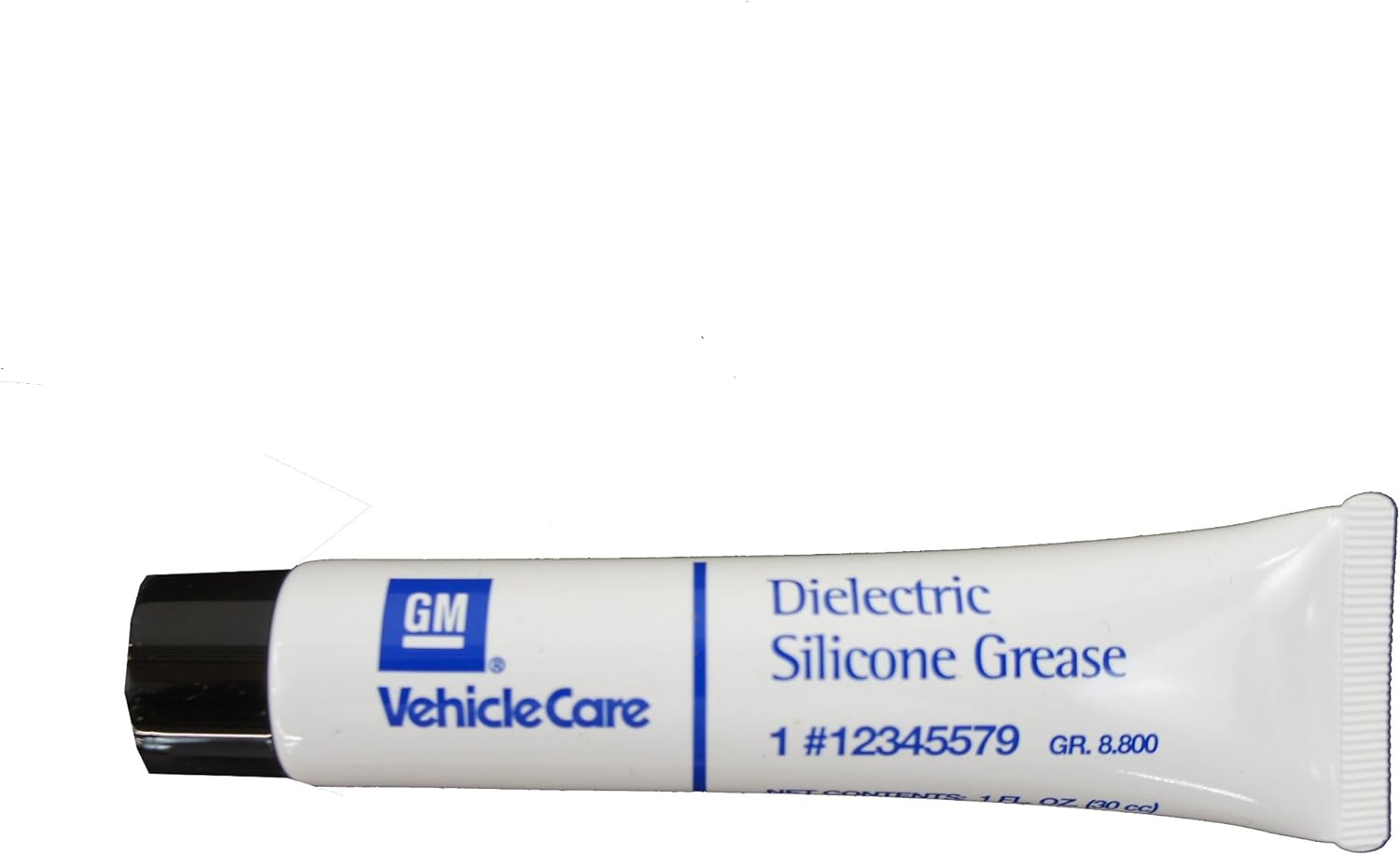 General Motors Genuine GM Fluid 12345579 Dielectric Silicone Grease one ounce tube front view for premium automotive electrical protection.