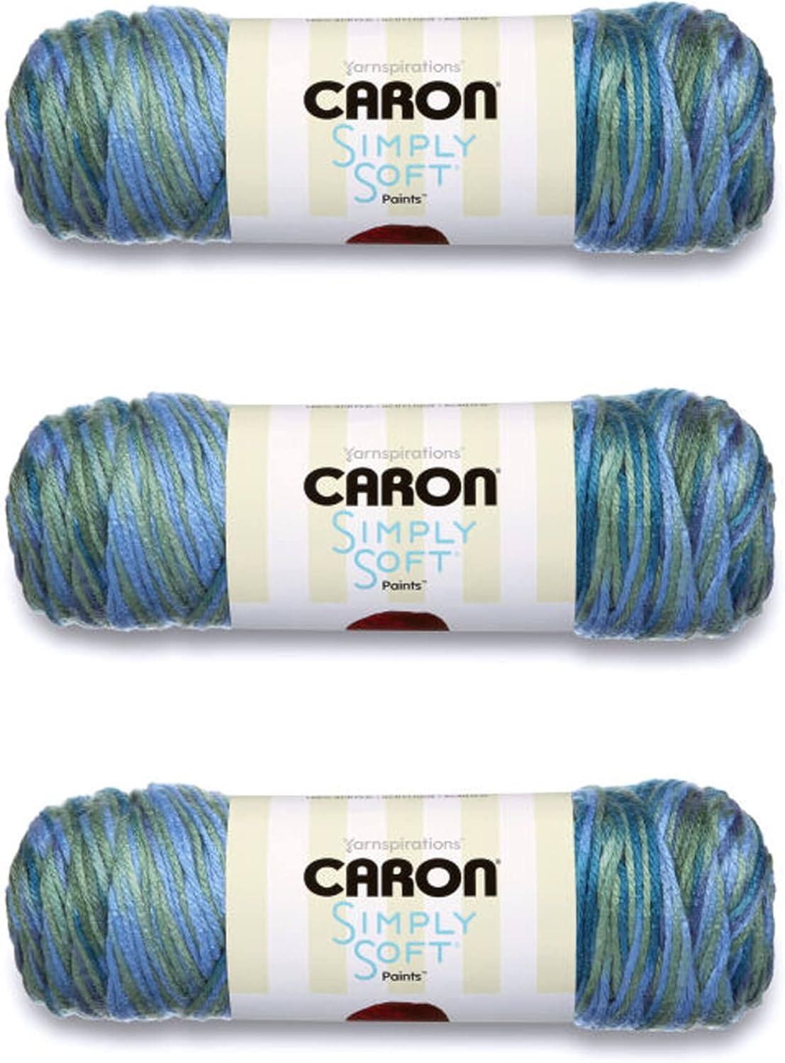 Caron Simply Soft Times Square Stripes Yarn - 3 Pack of 141g/5oz - Acrylic - 4 Medium (Worsted) - 235 Yards - Knitting/Crochet - Image 13