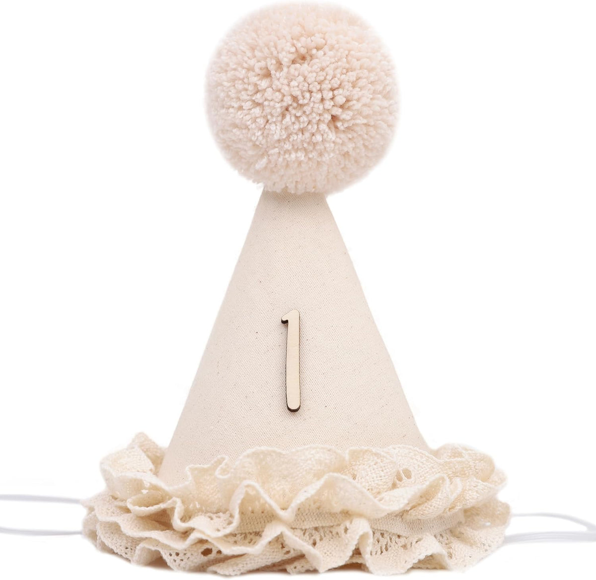 Wahawu Lace Half Birthday Hat front view photo prop