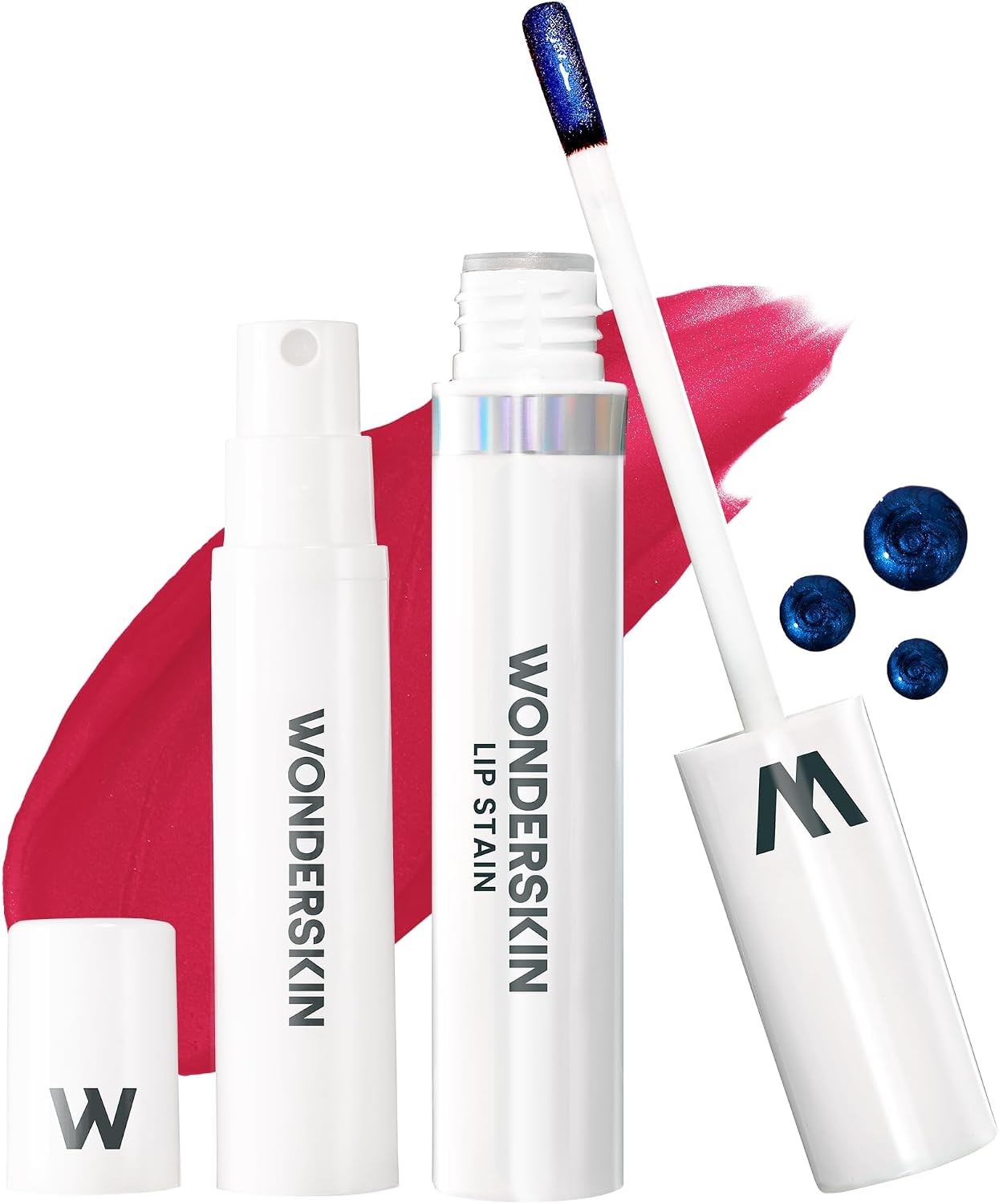 Wonderskin Wonder Blading Lip Stain Kit front view showing the product packaging and bottles.