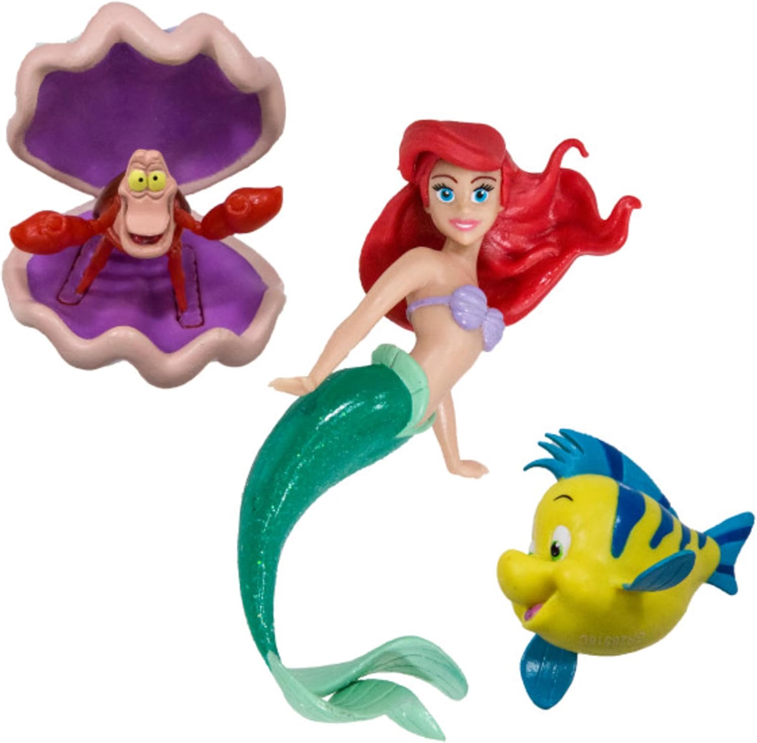 SwimWays Disney Princess Ariel swimming pool dive characters three pack front packaging view showcasing authentic water toys.
