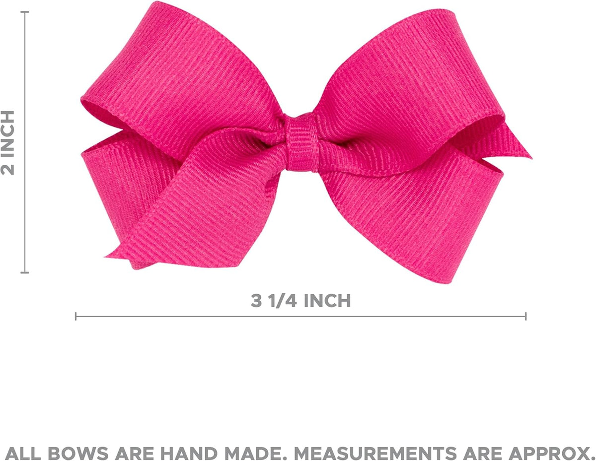 Wee Ones multi-color hair bows close-up detail