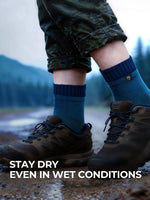 DexShell breathable waterproof sports socks cuff and knit structure