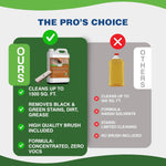 Outdoor deck cleaning results with DeckMAX kit