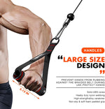 HPYGN fitness equipment handle demonstrating triple stitching
