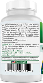 Best Naturals DHEA dietary supplement bottle lifestyle flat lay